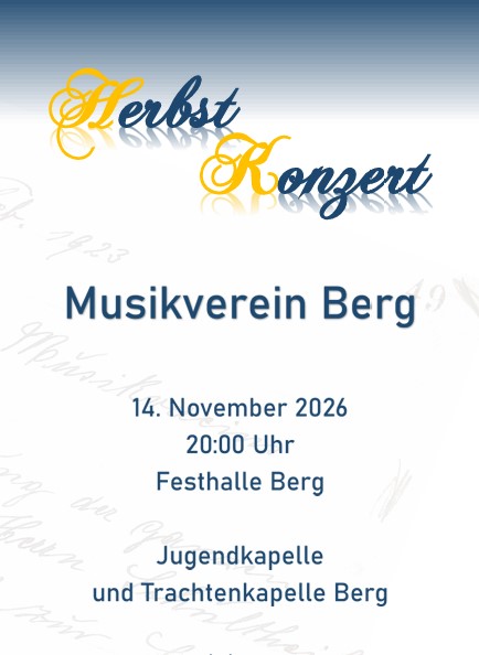 Titelseite Herbstlonzertflyer 2025